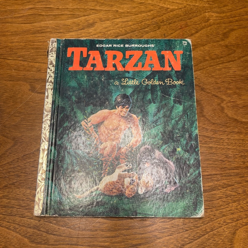 Vintage Golden Book Lot Tarzan 1964 Lady 1954 Rin Tin Tin and Rusty 1955 - Picture 8 of 13